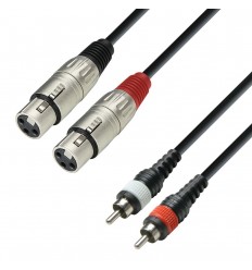 Adam Hall 3Star 2 x XLR - 2 x RCA 3 m