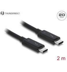 Delock 2 m 3 A Black (20 Gb/s) 84847