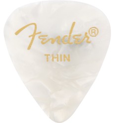 Fender Premium Celluloid 351 Shape Thin White, 12-Pack