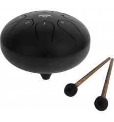 Veles-X Tongue Drum Steel 6 inch 8 Notes Jet Black
