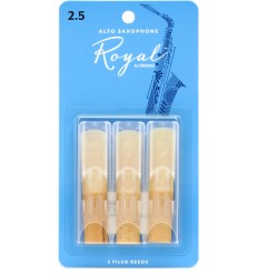 D-Addario Royal Alto Sax Reeds Strength 2.5, 3-pack RJB0325