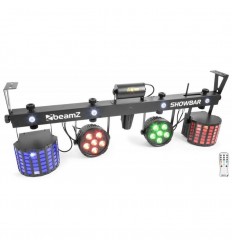 Beamz ShowBar 2PAR, 2Butterfly, Laser RG DMX IRC