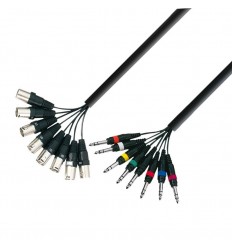Adam Hall 3Star Multicore 8 x XLRm-TRS 3m