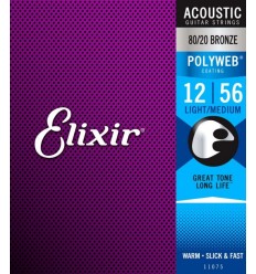 Elixir 11075 POLYWEB 80/20 Bronze 12-56