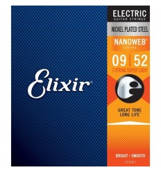 Elixir NANOWEB SUPERLIGHT 7-STR. 009-052 12007