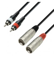 Adam Hall 3 Star 2 x RCA - 2 x XLR 6 m