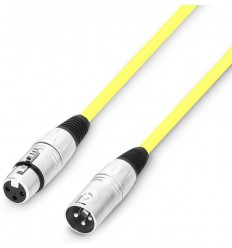Adam Hall 3Star XLRf - XLRm 0.5m Yellow