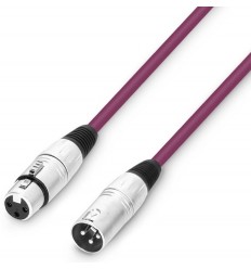 Adam Hall 3Star XLRf - XLRm 0.5m Purple