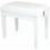 Grand White piano bench