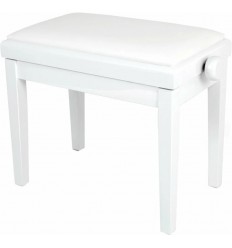 Grand White piano bench
