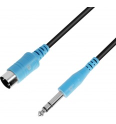 Adam Hall 3 Star 6.3 mm TRS MIDI - DIN 5-pin 1.5 m